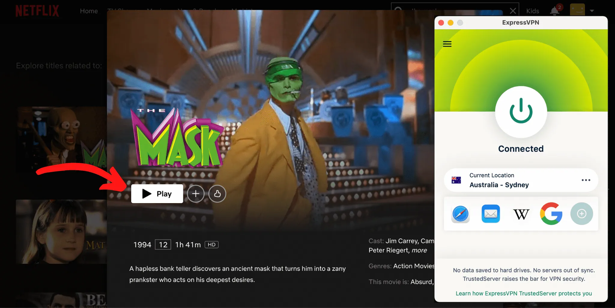 Maske auf Netflix